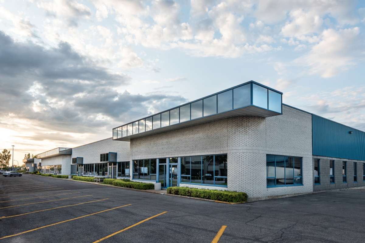 The exterior facade of a generic small business