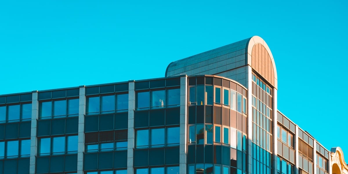 Exterior of multi-tenant real estate building