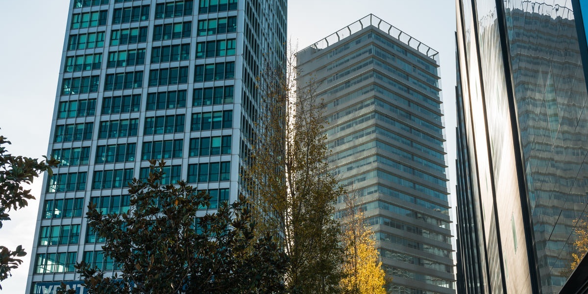 Modern Office Buildings in Urban Area During Daylight