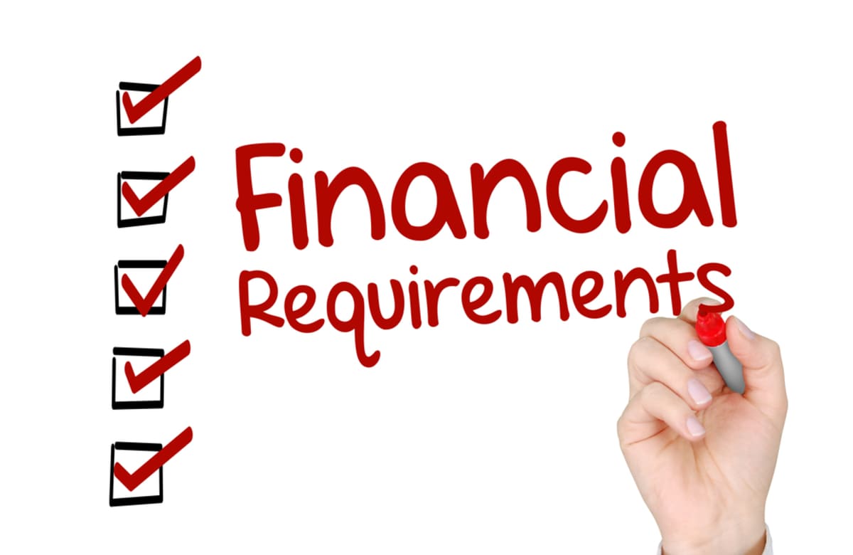 Commercial lease financial requirements concept