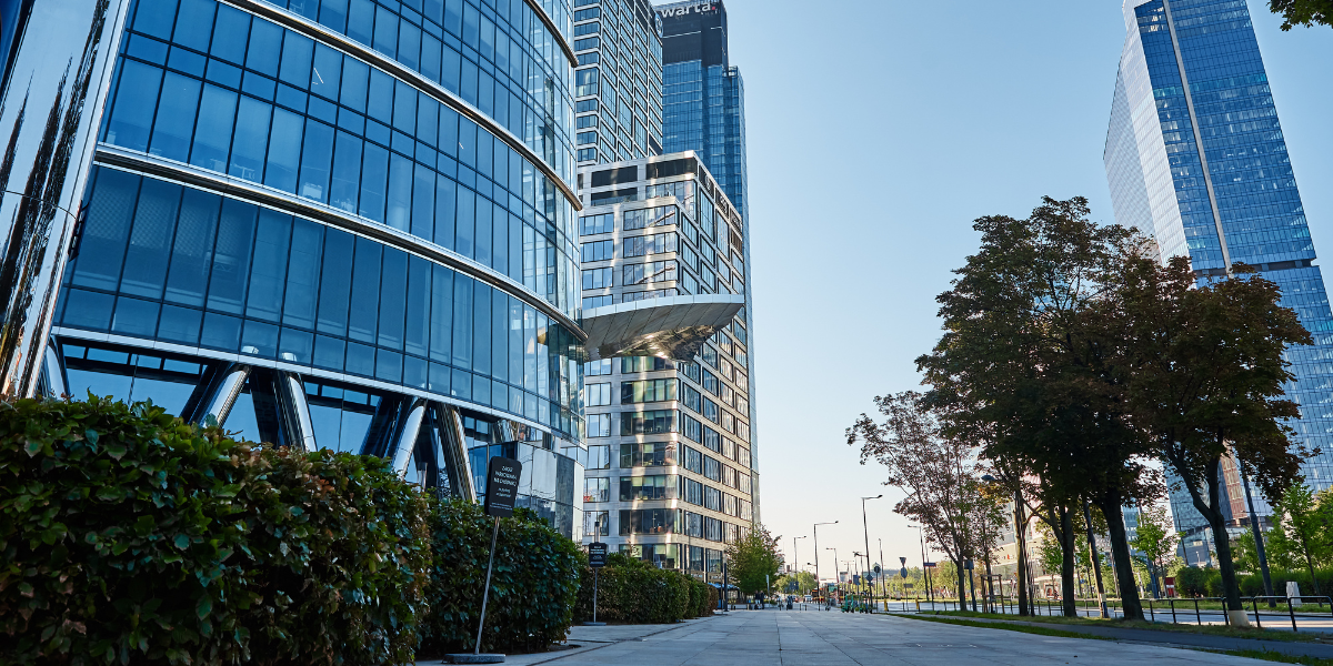 01 Modern city architecture, Skyscraper glass facade