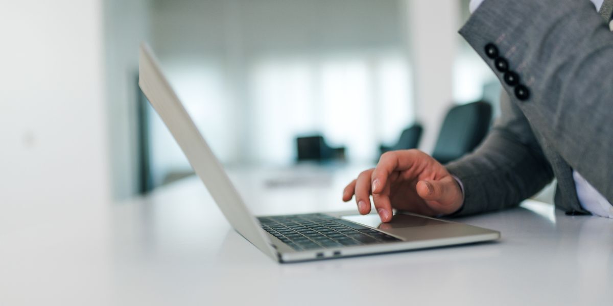 5 Businessman working on laptop