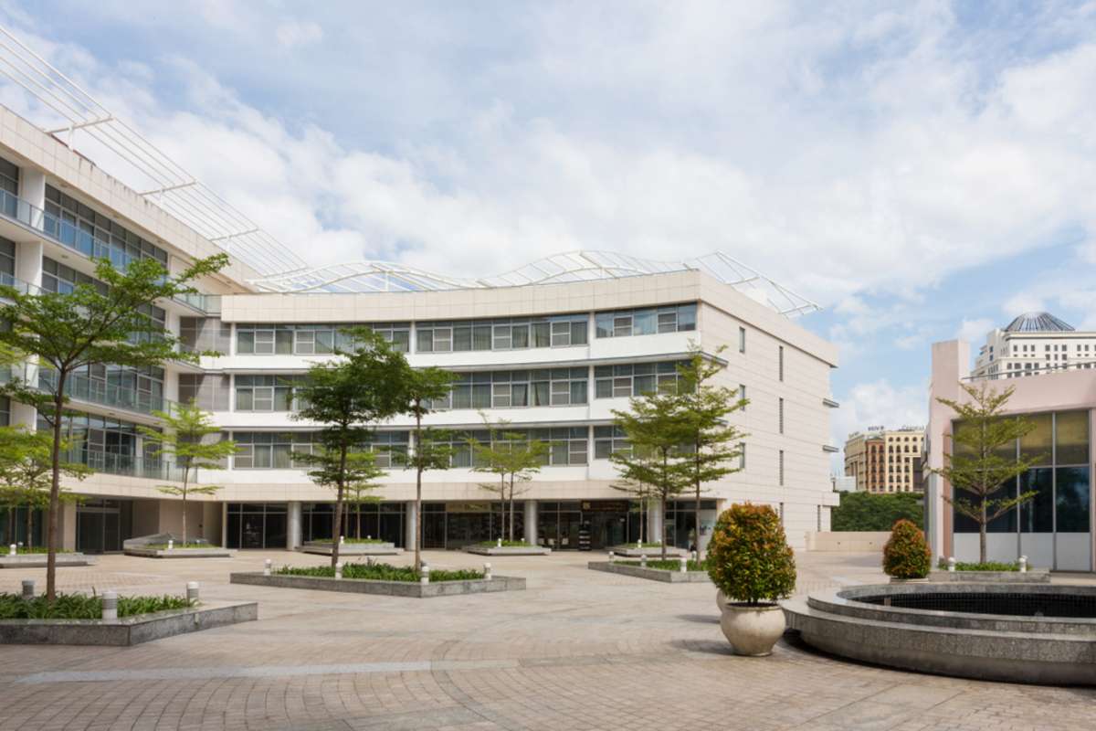 The nice building with blue sky background